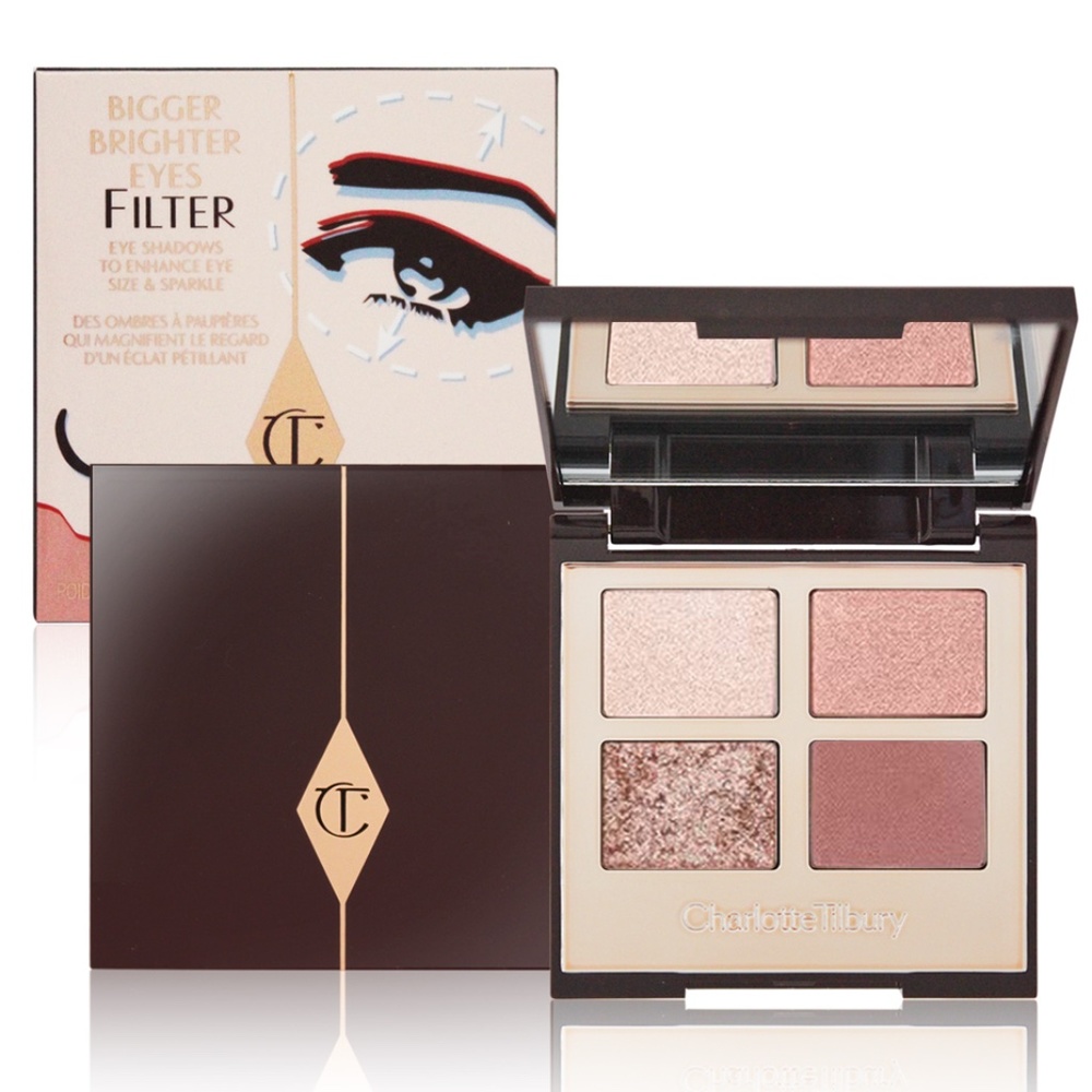 NIB Charlotte Tilbury EXAGGEREYES Bigger Brighter Eyes  Rose Gold Quad NEW BOX